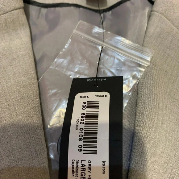 Worthington Women's Blazer Grey Heather One Button Size L NWT - Picture 5 of 10